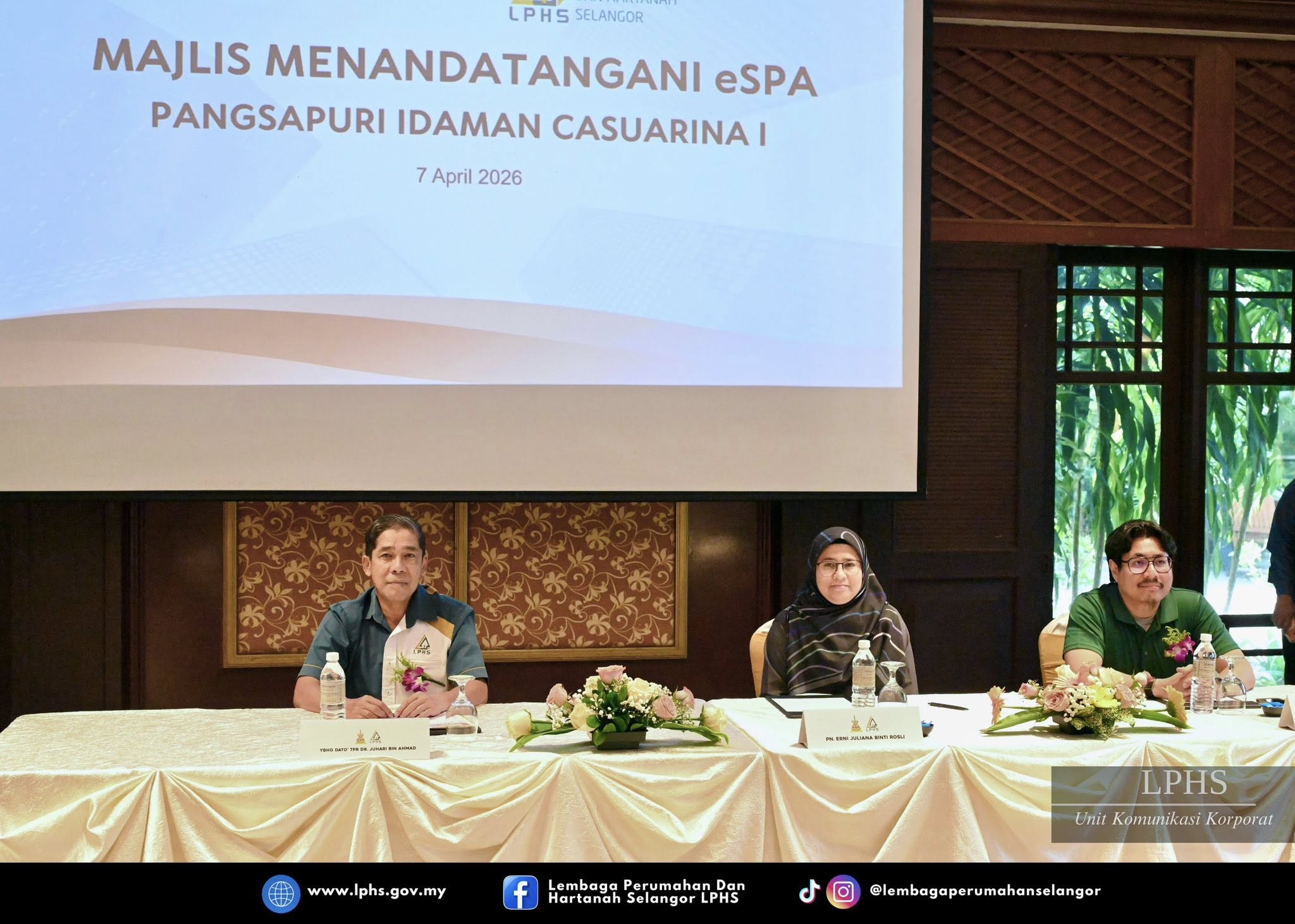 MAJLIS MENANDATANGANI PERJANJIAN JUAL BELI ELEKTRONIK BAGI PROJEK PANGSAPURI IDAMAN CASUARINA 1 MAJLIS MENANDATANGANI PERJANJIAN JUAL BELI ELEKTRONIK (EPJB) BAGI PEMBELIAN SECARA EN-BLOC PROJEK PANGSAPURI IDAMAN CASUARINA 1